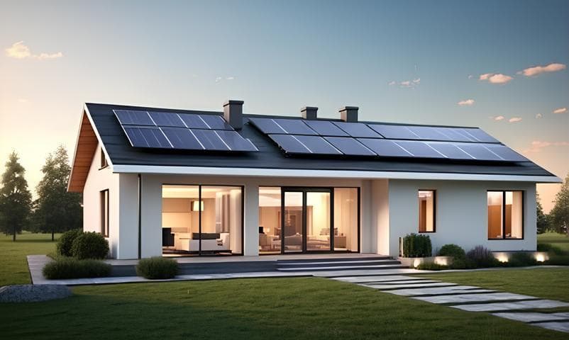 Residential rooftop solar panels